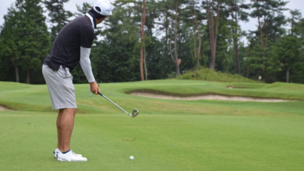 アプローチショットのとき