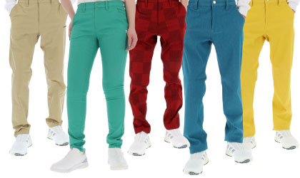 ゴルフパンツ カラーバリエーション