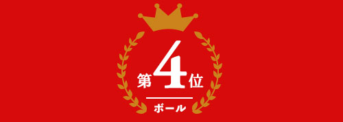 ゴルフボール部門 第4位