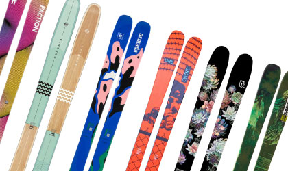 スキー板 デザインも重要。
