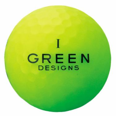 グリーンデザインズ　ネオンカラー　高反発 ゴルフボール　1ダース （12球入り）　グリーン