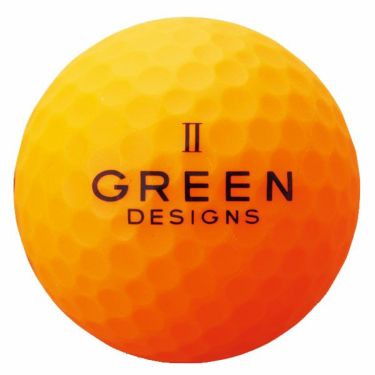 グリーンデザインズ　ネオンカラー　高反発 ゴルフボール　1ダース （12球入り）　オレンジ