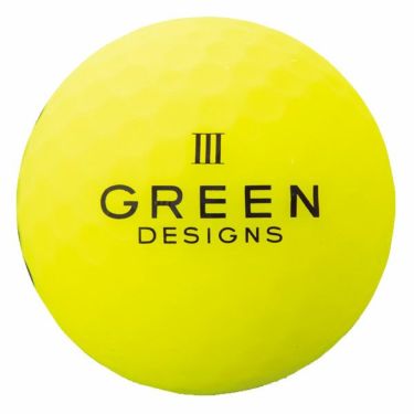 グリーンデザインズ　ネオンカラー　高反発 ゴルフボール　1ダース （12球入り）　イエロー