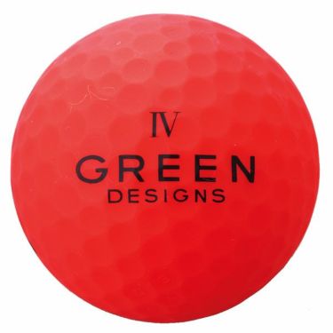 グリーンデザインズ　ネオンカラー　高反発 ゴルフボール　1ダース （12球入り）　レッド