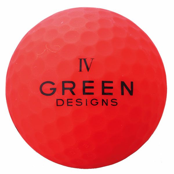 グリーンデザインズ　ネオンカラー　高反発 ゴルフボール　1ダース （12球入り）　レッド