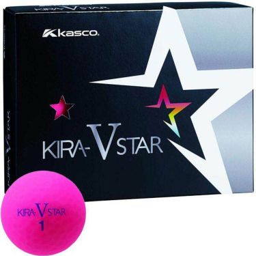 キャスコ　KIRA STAR V キラスターV ゴルフボール　1ダース（12球入り）　ピンク