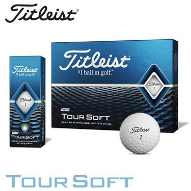 タイトリスト TOUR SOFT ツアーソフト 2020年モデル　ゴルフボール　1ダース（12球入り）　ホワイト