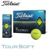 タイトリスト TOUR SOFT ツアーソフト 2020年モデル　ゴルフボール　1ダース（12球入り）　イエロー