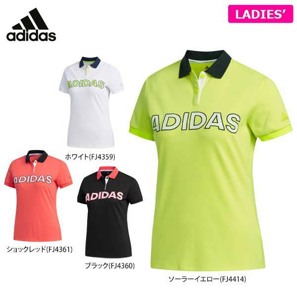 アディダス Adidas レディース ロゴデザイン 配色切替 半袖 ポロシャツ Gld48 年モデル 公式 有賀園ゴルフオンラインago