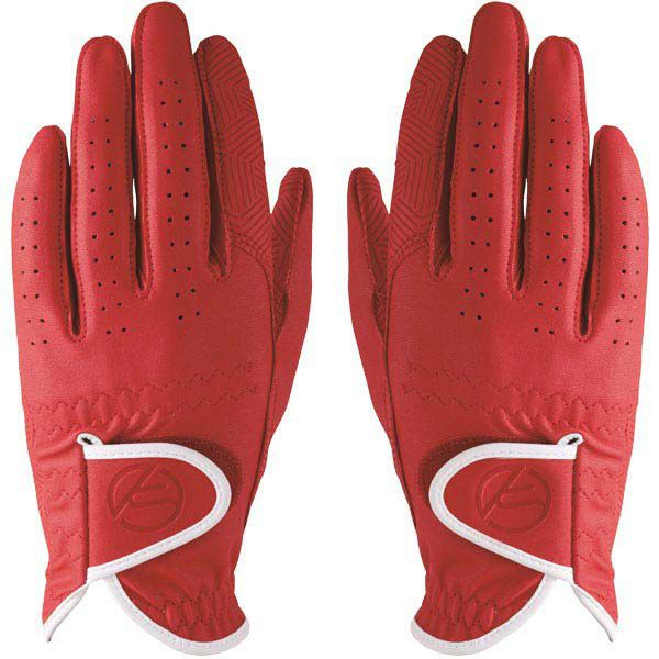 キャスコ　Palette パレット　両手用 レディース ゴルフグローブ SF-2014LW 301 レッド　2020年モデル レッド