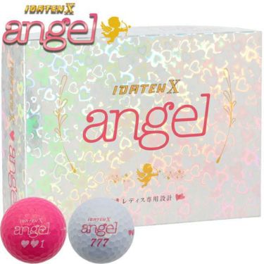 レディース IDATEN X angel 韋駄天X エンジェル 2020年モデル　女性用超高反発 ゴルフボール　1ダース（12球入り） [ルール不適合] サムネイル