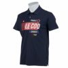 ルコック Le coq sportif　メンズ 鹿の子 ロゴプリント 半袖 ポロシャツ QGMPJA11　2020年モデル ネイビー（NV00）