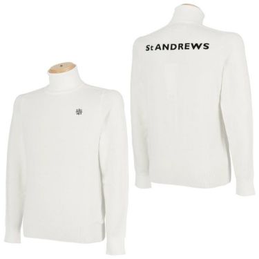 セントアンドリュース St ANDREWS　メンズ ロゴ刺繍 長袖 タートルネック セーター 042-0274051　2020年モデル 詳細3