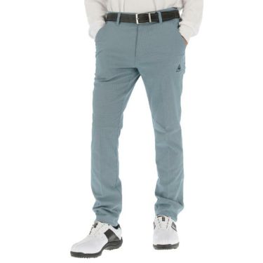 ルコック Le coq sportif　メンズ メランジ調 ドビーストレッチ テーパード ロングパンツ QGMQJD04　2020年モデル [裾上げ対応1●] ブルー（BL00）