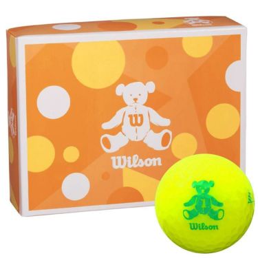ウィルソン　Wilson BEAR 4 ベア ゴルフボール 1ダース （12球入り） イエロー イエロー