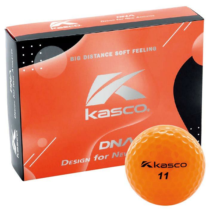 キャスコ DNA ディーエヌエー ゴルフボール 1ダース（12球入り） オレンジ　2021年モデル オレンジ