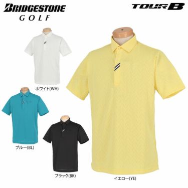 ブリヂストンゴルフ TOUR B メンズ メッシュジャガード ヘリンボーン柄 半袖 ポロシャツ 3GR01A　2020年モデル 詳細1