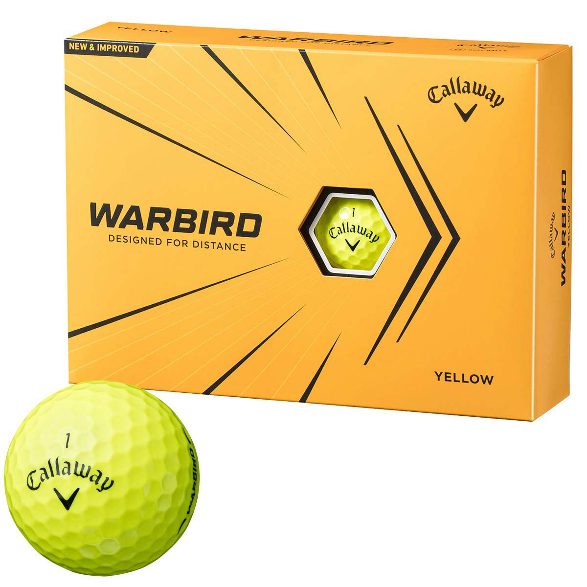 キャロウェイ Warbird ウォーバード 21年モデル ゴルフボール 1ダース 12球入り イエロー 公式 有賀園ゴルフオンラインago
