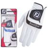 フットジョイ FootJoy　NANOLOCK TECH ナノロック テック 2021年モデル　メンズ ゴルフグローブ FGNTC21 WT ホワイト/ブラック