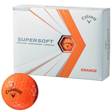 キャロウェイ　SUPERSOFT スーパーソフト 2021年モデル　ゴルフボール　1ダース（12球入り） オレンジ