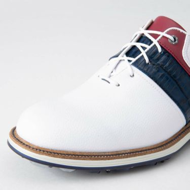 フットジョイ FootJoy　ドライジョイズ プレミア パッカード レース 2021年モデル　メンズ ゴルフシューズ 53932 ホワイト/ネイビー/レッド 詳細7