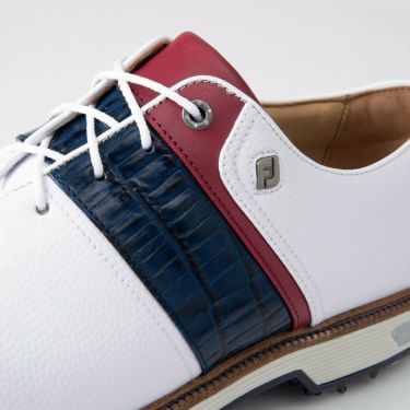 フットジョイ FootJoy　ドライジョイズ プレミア パッカード レース 2021年モデル　メンズ ゴルフシューズ 53932 ホワイト/ネイビー/レッド 詳細8