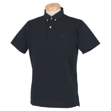 タイトリスト Titleist　メンズ ロゴ刺繍 半袖 ボタンダウン ポロシャツ TSMC2006　2020年モデル ネイビー（NV）