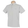 タイトリスト Titleist　メンズ ロゴ刺繍 半袖 ボタンダウン ポロシャツ TSMC2006　2020年モデル ライトグレー（LG）
