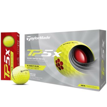 テーラーメイド　TP5x ゴルフボール 2021年モデル　1ダース（12球入り）　イエロー