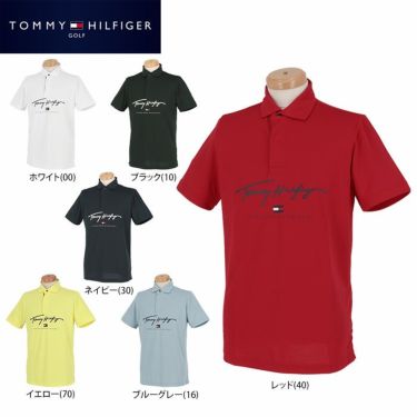 トミー ヒルフィガー ゴルフ　メンズ ロゴプリント 半袖 ポロシャツ THMA119　2021年モデル 詳細1