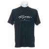 トミー ヒルフィガー ゴルフ　メンズ ロゴプリント 半袖 モックネックシャツ THMA133　2021年モデル ネイビー（30）