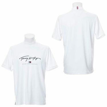 トミー ヒルフィガー ゴルフ　メンズ ロゴプリント 半袖 モックネックシャツ THMA133　2021年モデル 詳細3