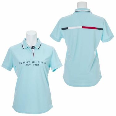 トミー ヒルフィガー ゴルフ　レディース フロッキープリント 背面ライン 半袖 ポロシャツ THLA130　2021年モデル 詳細3