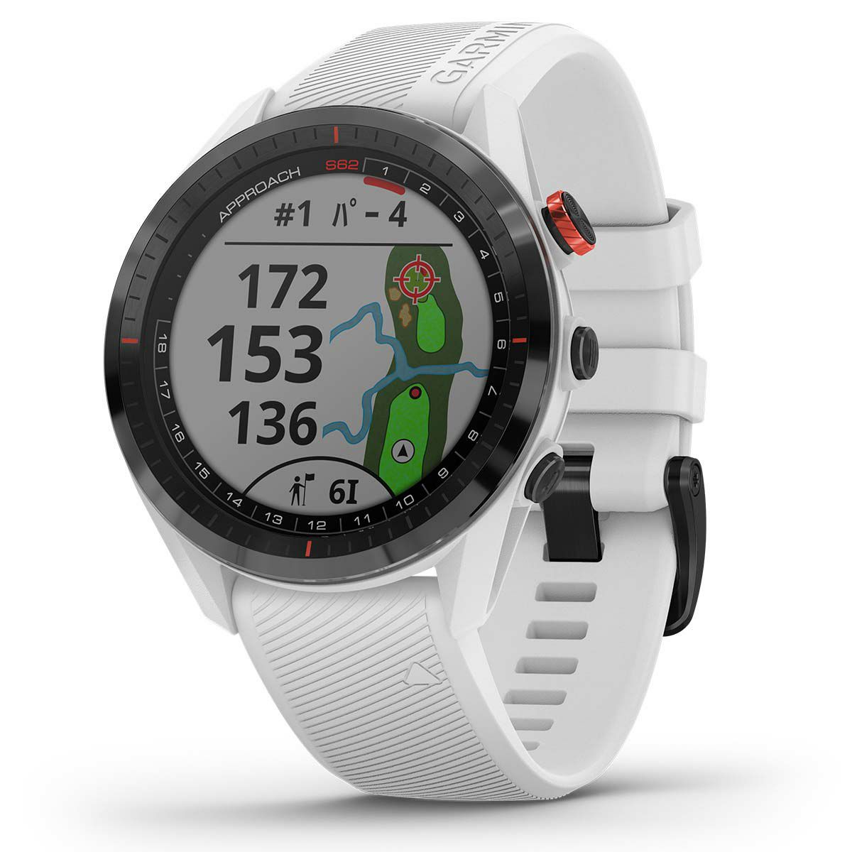 Garmin ガーミン　アプローチ S62　010-02200-21 ホワイト　Suica対応　血中酸素トラッキング機能対応　2020年モデル White