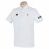 マンシングウェア Munsingwear　メンズ メッシュ切替 半袖 ポロシャツ MEMRJA07　2021年モデル ホワイト（WH00）