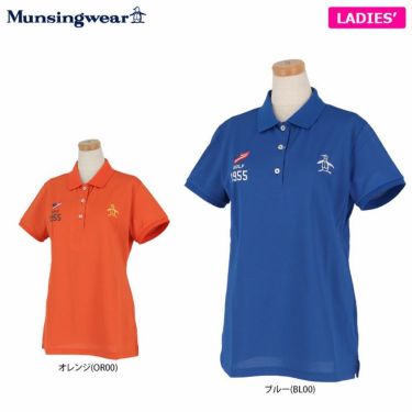 マンシングウェア Munsingwear　レディース 背面ロゴプリント 半袖 ポロシャツ MGWRJA06X　2021年モデル 詳細1