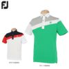 フットジョイ FootJoy　メンズ アシンメトリー カラーブロック ストレッチ 半袖 ポロシャツ FJ-S21-S01　2021年モデル