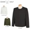 エドウィン EDWIN　メンズ ロゴワッペン 中綿入り 長袖 ノーカラー フルジップ ジャケット EG20AW5030　2020年モデル
