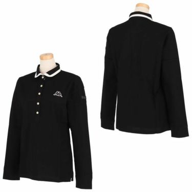 カッパ Kappa　レディース 長袖 ラウンドカラー ポロシャツ KC962LS65 詳細3