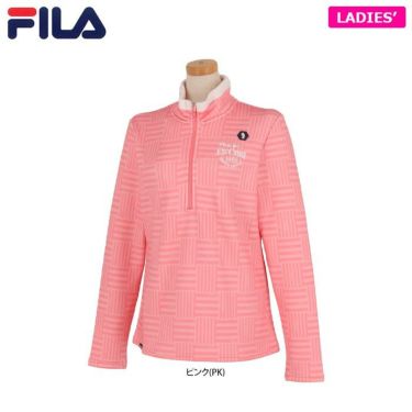 フィラ レディース 長袖 ハーフジップシャツ 790-508 （2020） ピンク（PK）
