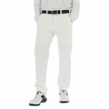 ブリヂストンゴルフ メンズ 生地切替 中綿入り 裏起毛 ストレッチ ストレート ロングパンツ 6GS01K　2020年モデル [裾上げ対応1] ホワイト（WH）