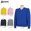 スリクソン SRIXON　メンズ ロゴ刺繍 カシミヤ 長袖 Vネック セーター RGMQJL10　2020年モデル