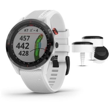 Garmin ガーミン　アプローチ S62　010-02200 ホワイト　CT10 3センサーパック バンドル　Suica対応　血中酸素トラッキング機能対応　2020年モデル White