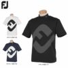 フットジョイ FootJoy　メンズ ロゴプリント 半袖 モックネックシャツ FJ-F21-S04　2021年モデル