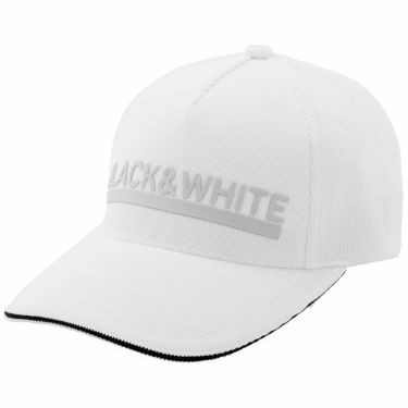 ブラック&ホワイト Black＆White　ホワイトライン メンズ ロゴプリント キャップ BGF8431W 10 ホワイト　2021年モデル ホワイト（10）