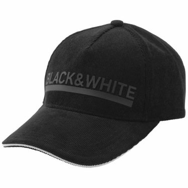 ブラック&ホワイト Black＆White　ホワイトライン メンズ ロゴプリント キャップ BGF8431W 20 ブラック　2021年モデル ブラック（20）