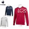 ルコック Le coq sportif　メンズ アシンメトリーデザイン ロゴジャカード 長袖 クルーネック セーター QGMSJL00　2021年モデル