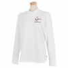 ビバハート VIVA HEART　レディース ロゴデザイン ベア天竺 長袖 モックネックシャツ 012-25810　2021年モデル オフホワイト（05）
