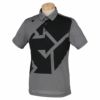 デサントゴルフ DESCENTE GOLF　メンズ グラフィックプリント柄 半袖 ポロシャツ DGMSJA09　2021年モデル グレー（GY00）