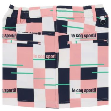 ルコック Le coq sportif　レディース ロゴ刺繍 カラーブロック ストレッチ スカート QGWSJE05　2021年モデル 詳細4